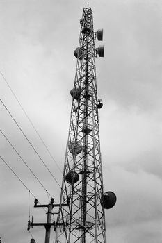 communication tower that vital for telecomunication traffic