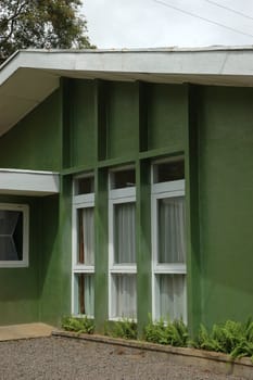 villager house in patuha tea plantation, west java-indonesia