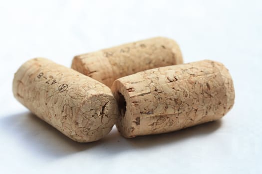 close up of corks