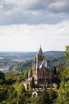 The Drachenburg castle in North Rhine, Westphalia, Germany