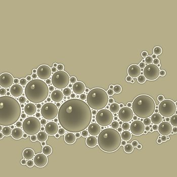 A Soap Suds Background with Bubbles