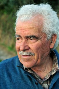 Portrait of a senior male farmer from southern Greece