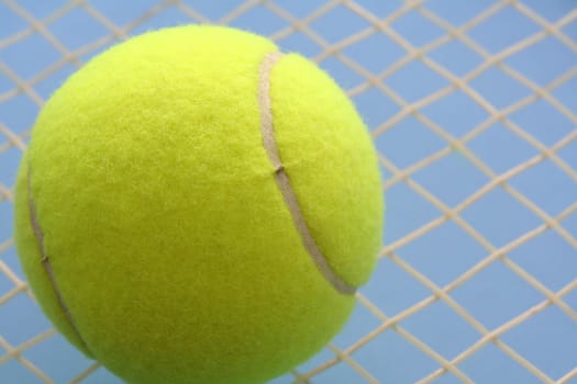 Tennis ball and tennis racquet