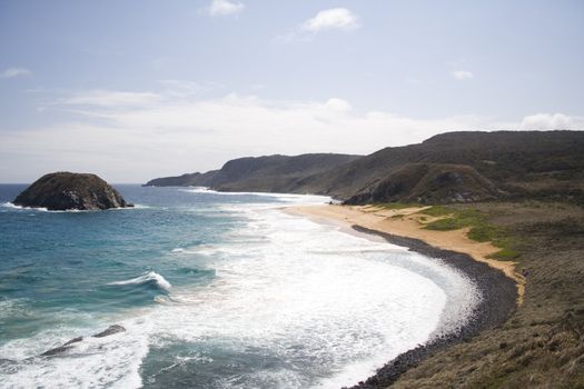 The famous "Lion Beach" in Fernando de Noronha, a paradisiac tropical island off the coast of Brazil.