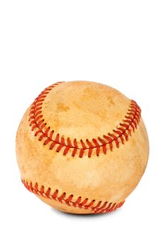 New baseball ball on a white background