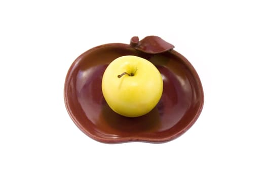bowl with apple