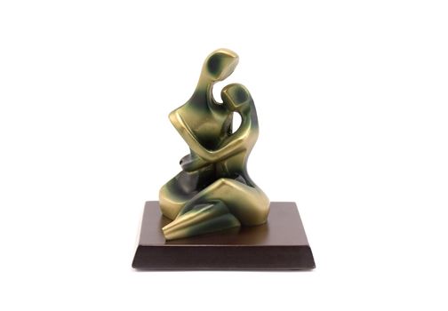 statuette isolated on white background