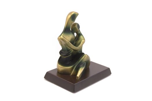 statuette isolated on white background