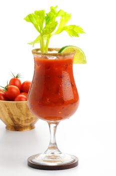 Delicious cocktail made with fresh tomato juice.