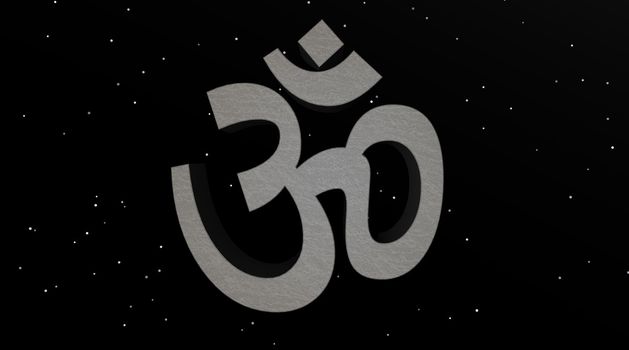 Grey aum / om in the night