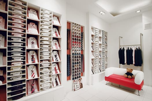 Interior of a fashionable boutique