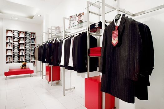 Interior of a fashionable boutique