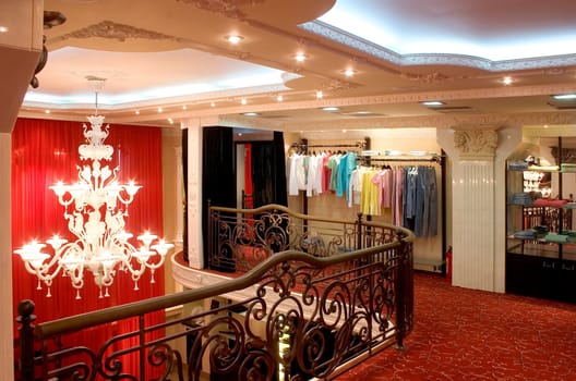 Interior of a fashionable boutique