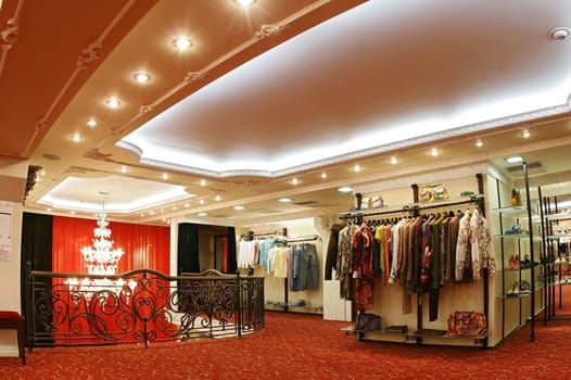 Interior of a fashionable boutique