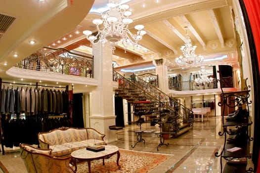 Interior of a fashionable boutique
