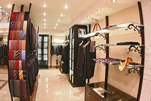 Interior of a fashionable boutique