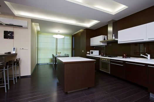 Interior of modern kitchen in east style