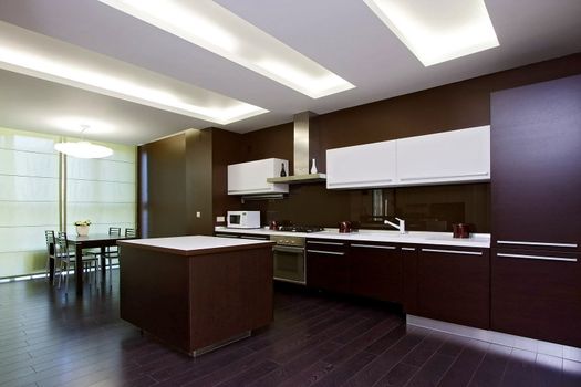 Interior of modern kitchen in east style