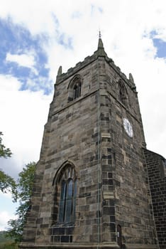 A Stone Built English Church Tower