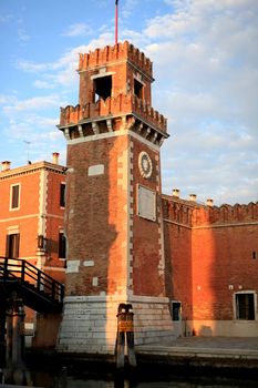 Tower, area of Arsenal, Venice