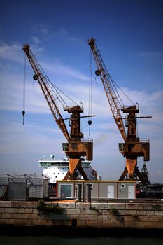 Cranes, port of Venice