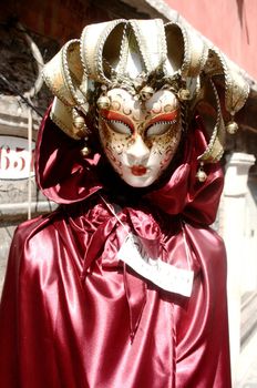 Mask on the street, Venice