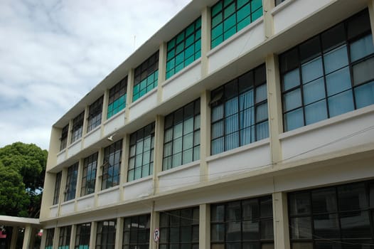 university building with modern design and architecture
