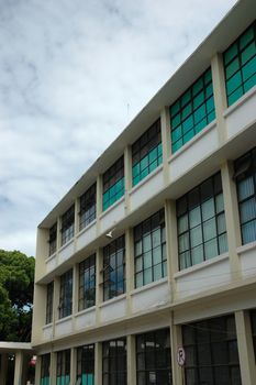university building with modern design and architecture