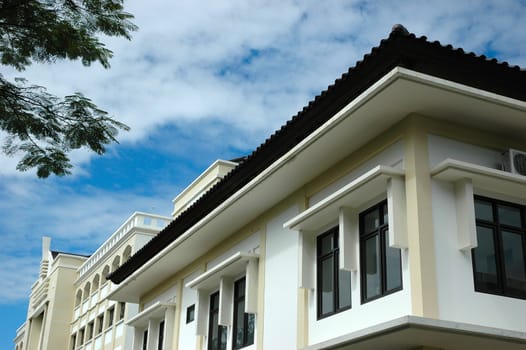 university building with modern design and architecture