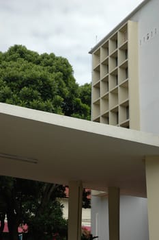 university building with modern design and architecture