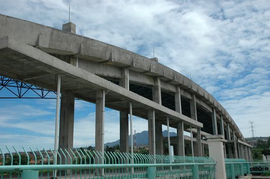 new building under construction with concrete structure
