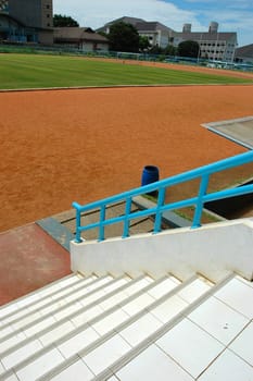 commonly stair design that found in soccer stadium