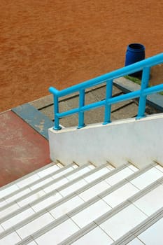commonly stair design that found in soccer stadium