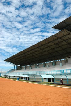 soccer podium with modern design and architecture
