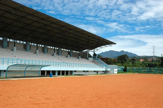 soccer podium with modern design and architecture