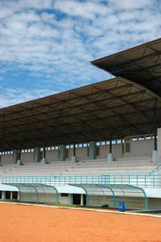 soccer podium with modern design and architecture
