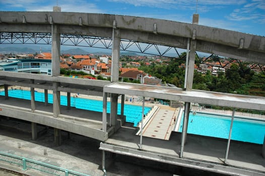 new building under construction with concrete structure
