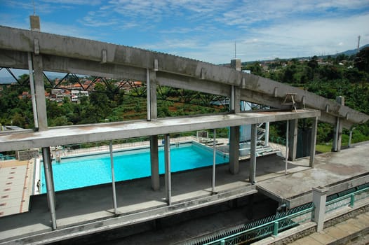 new building under construction with concrete structure