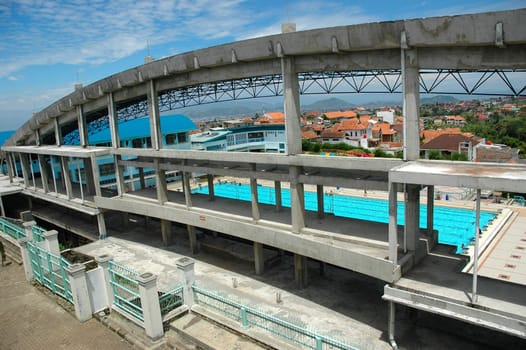 new building under construction with concrete structure