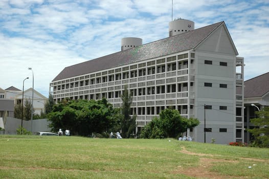 university building with modern design and architecture

