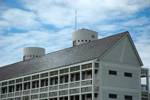 university building with modern design and architecture
