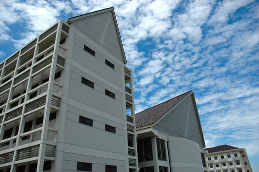 university building with modern design and architecture
