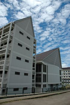 university building with modern design and architecture
