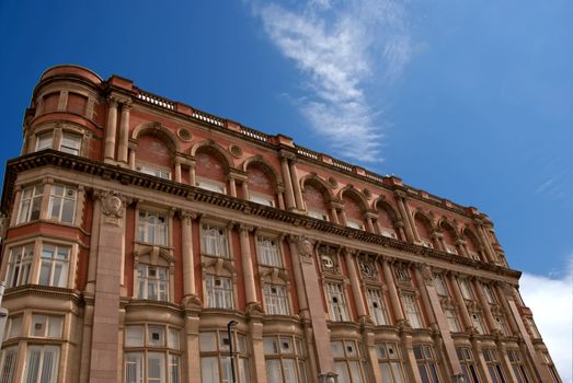 An Old Red Brick Office Block in an English City