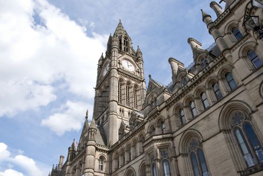 Town Hall and Clocktower of Manchester Town Hall