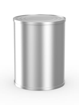 Can on white background. Isolated 3D image