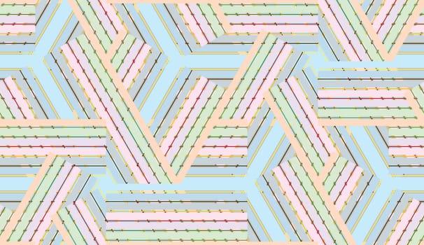 Seamless wallpaper background of multi-colored intersecting lines