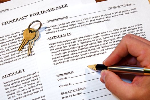 Contract for the sale of a New Home (lorem ipsum - fake text)