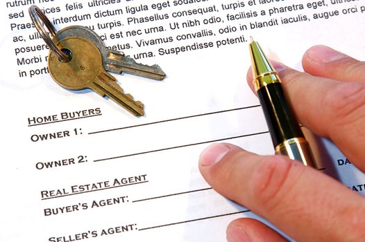 Contract for the sale of a New Home (lorem ipsum - fake text)