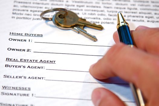 Contract for the sale of a New Home (lorem ipsum - fake text)